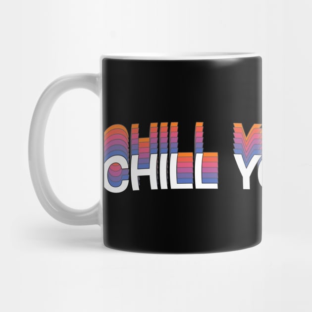 Chill your mind wavy text by PaletteDesigns